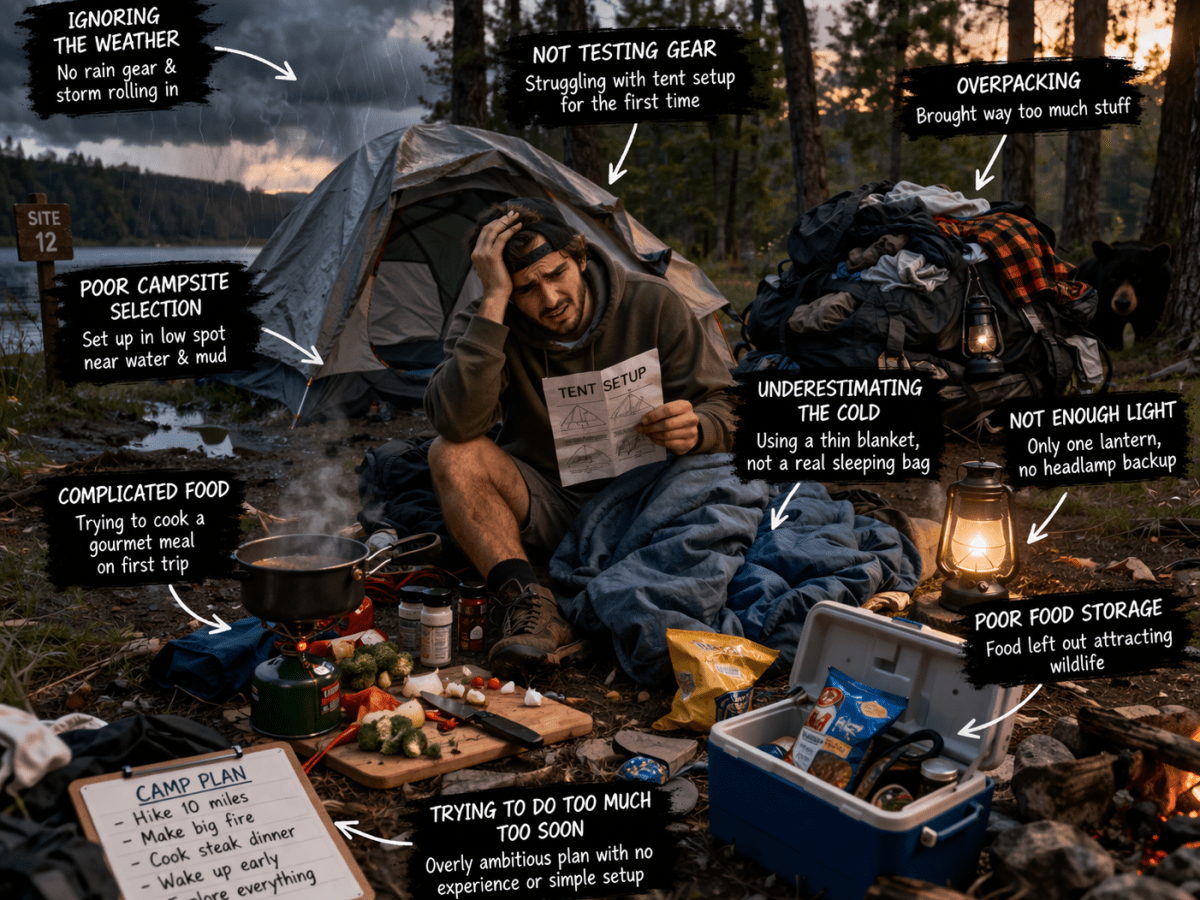 🏕️ Top 10 Beginner Camping Mistakes (And How to Avoid&nbsp;Them)